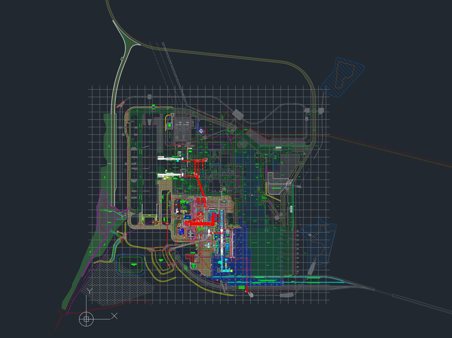 Commercial and industrial CAD site drawing