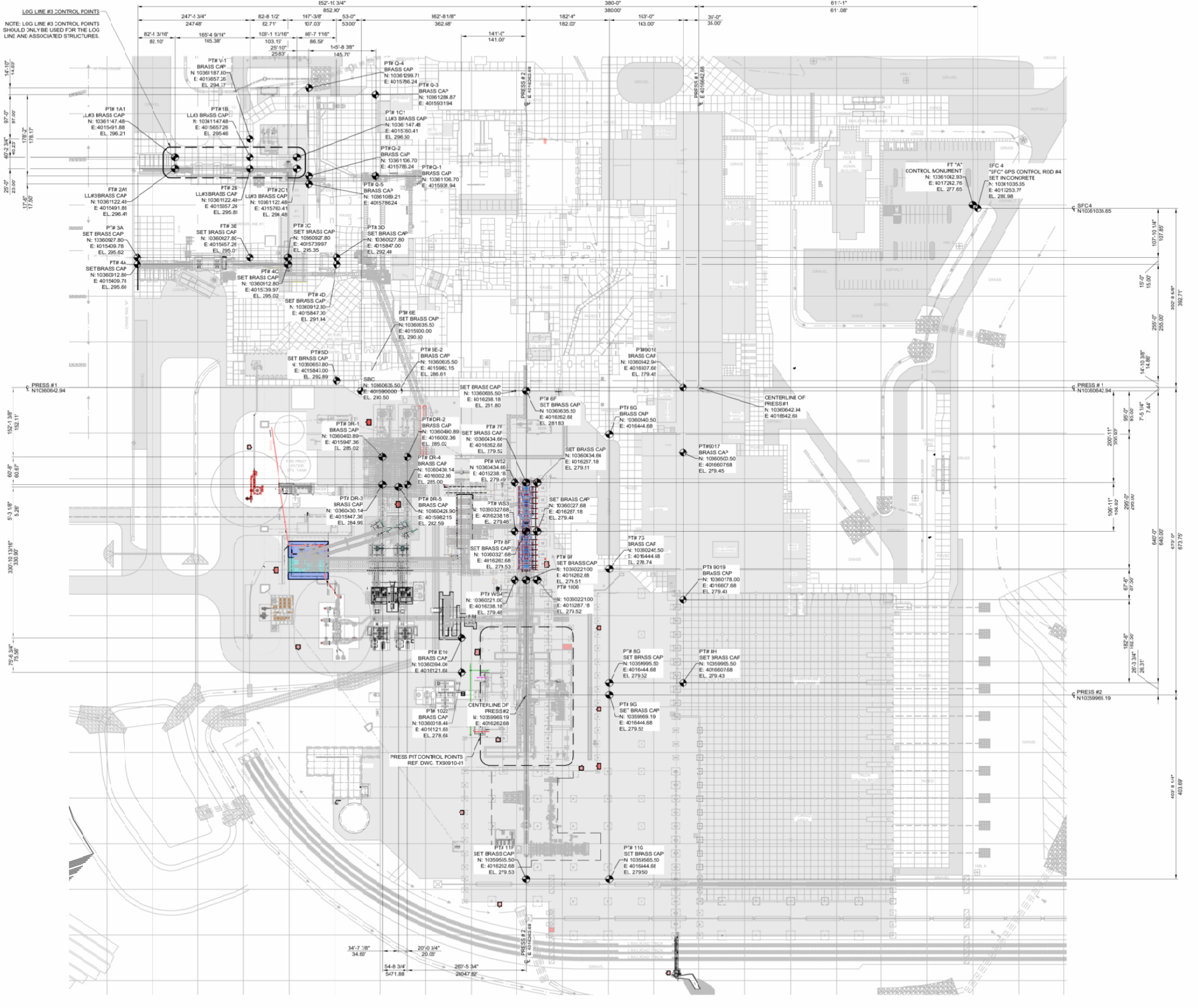 Commercial and industrial civil plan sheet