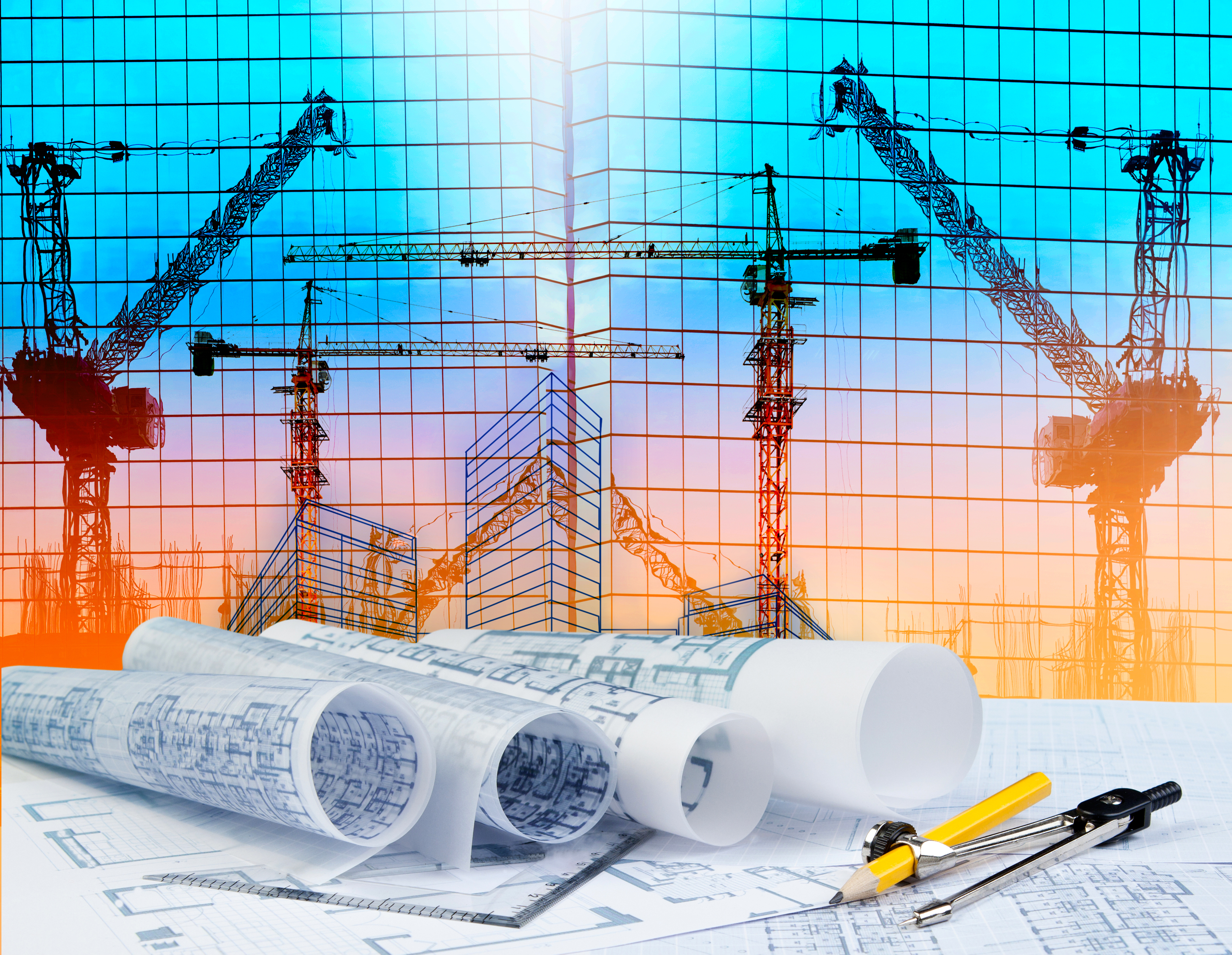 Civil engineering plans and Civil 3D production workspace