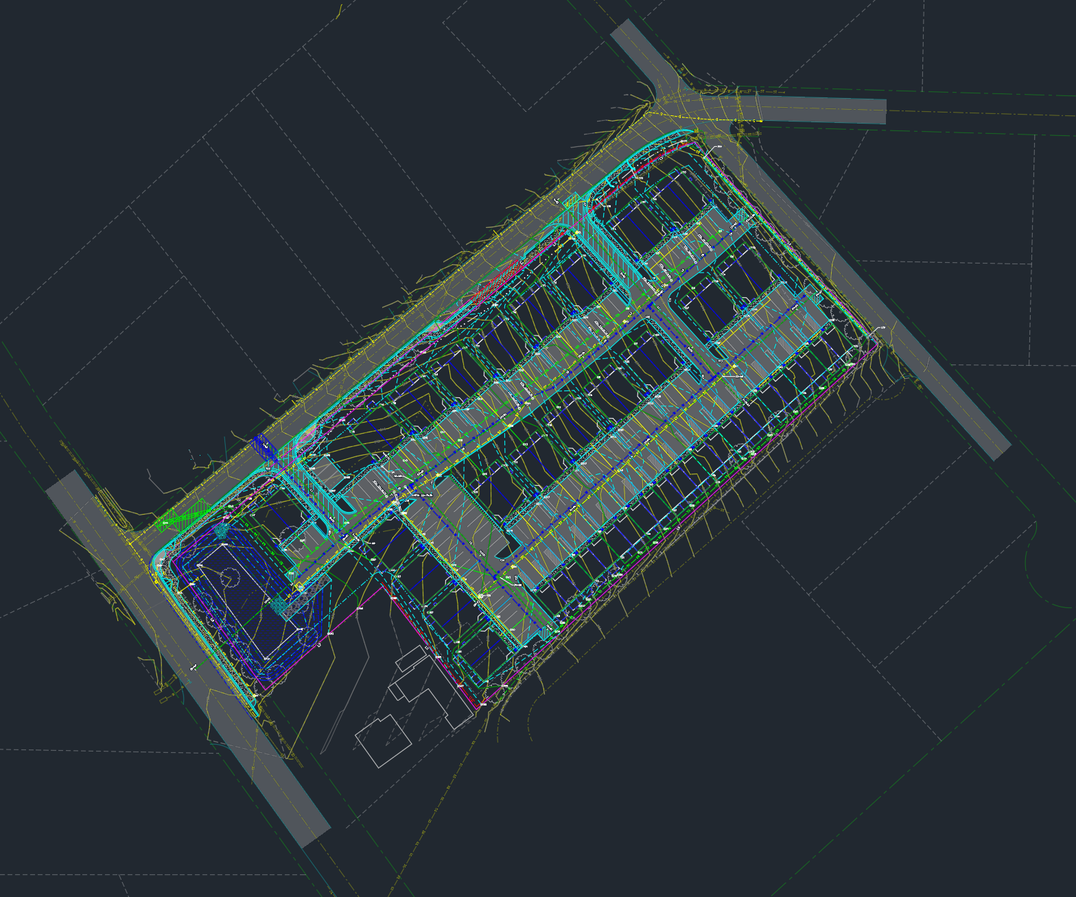 Residential development CAD design drawing