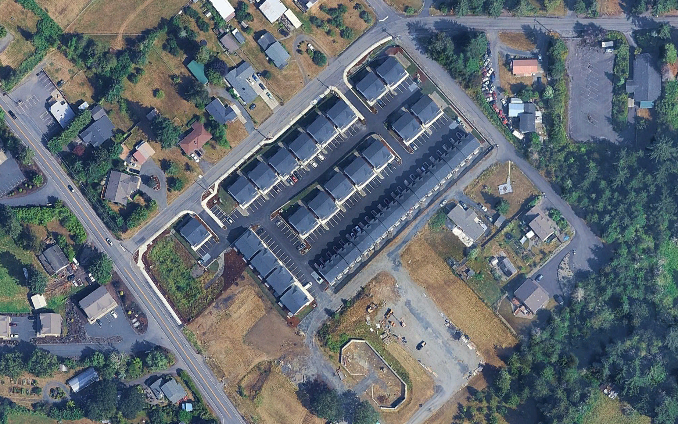 Residential development aerial view